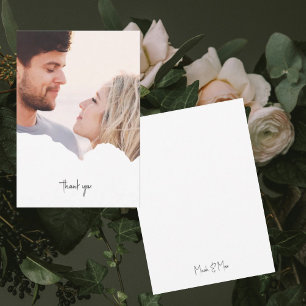 Personalisiertes Paar Foto Hochzeit Danke