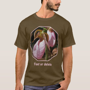 Personalisiertes Paar Wilde Rosa Frauenschuh-Orchi T-Shirt