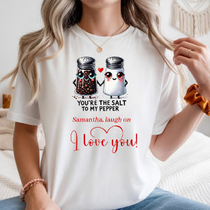 Personalisiertes Paares-Valentinstag-Lustiges-Nahr T-Shirt