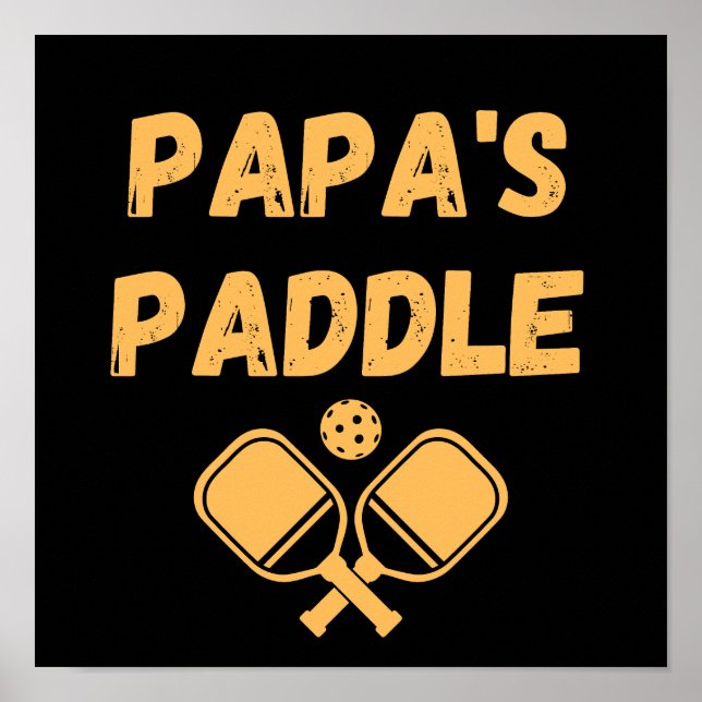 Personalisiertes Paddel Poster (Vorne)