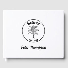 Personalisiertes Palm Tree Retirement Memory Gift Gästebuch