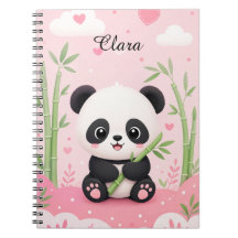 Personalisiertes Panda-Notizbuch