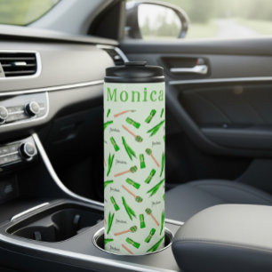 Personalisiertes Pandanblatt Thermosbecher