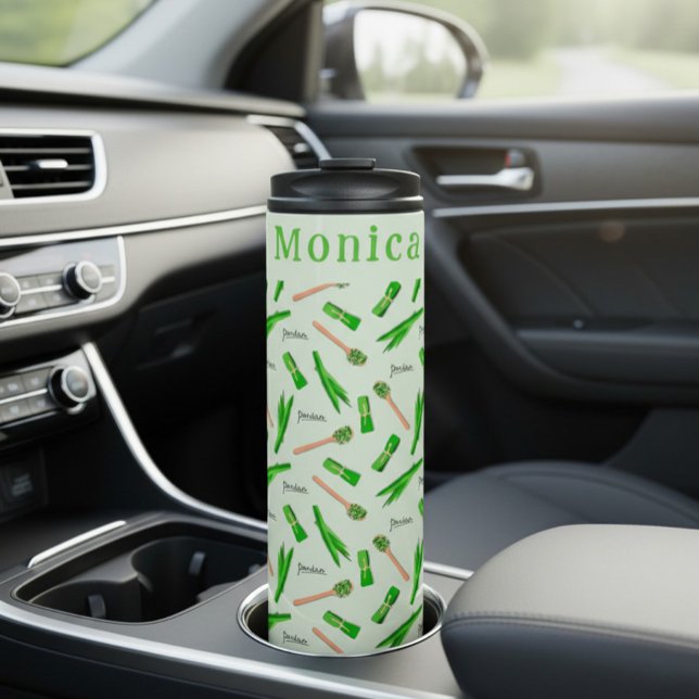 Personalisiertes Pandanblatt  Thermosbecher (Von Creator hochgeladen)