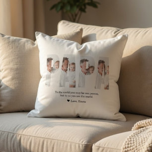 Personalisiertes Papa-Foto   Bestes Papa-Geschenk  Kissen