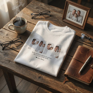 Personalisiertes Papa-Foto   Das beste Papa-Gesche T-Shirt