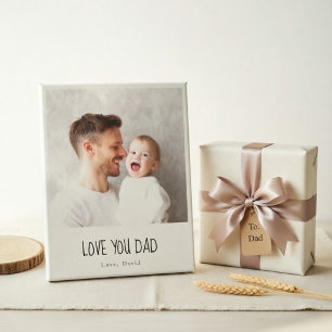 Personalisiertes Papa-Foto   Individueller Vaterta Leinwanddruck