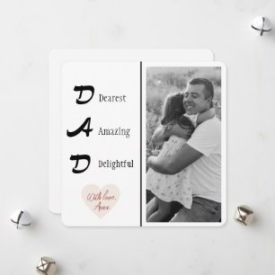 Personalisiertes Papa-Foto   Vatertagskarten-Nachr Feiertagskarte