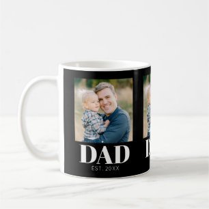 Personalisiertes Papa Gegründet Foto Vatertag Kaffeetasse