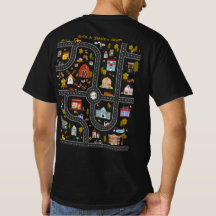 Personalisiertes Papa-Shirt mit Rennbahn