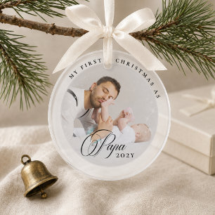 Personalisiertes Papa-Weihnachtsgeschenk für neue Ornament
