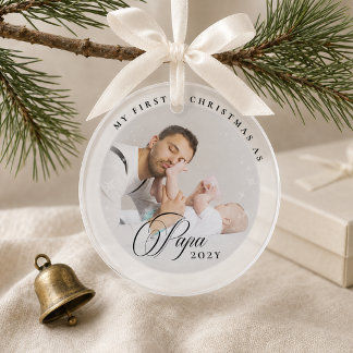 Personalisiertes Papa-Weihnachtsgeschenk für neue Ornament