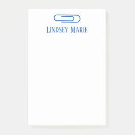 PERSONALISIERTES PAPIER CLIP Nachhinweise Post-it Klebezettel
