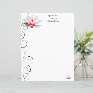 Personalisiertes Papier für die Wasserlilie