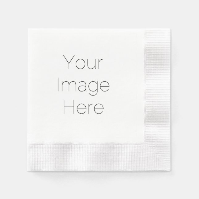 Personalisiertes Papier für Ihr Foto Napkins Serviette (Vorderseite)
