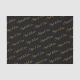 Personalisiertes Papiermuster mit Namensmuster Seidenpapier