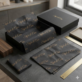 Personalisiertes Papiermuster mit Namensmuster Seidenpapier