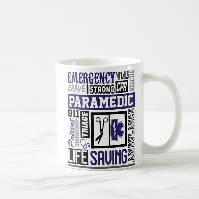 Personalisiertes Paramedic SymbolS Words Kaffeemas Kaffeetasse (Rechts)