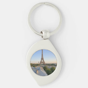 Personalisiertes Paris Stadtsilhouette Andenken Schlüsselanhänger