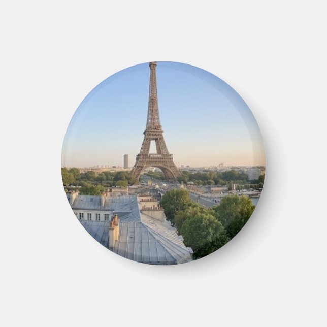 Personalisiertes Paris Stadtsilhouette-Souvenir  Magnet (Vorne)