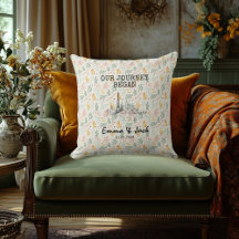 Personalisiertes Pariser Skyline Minimales Blumenm