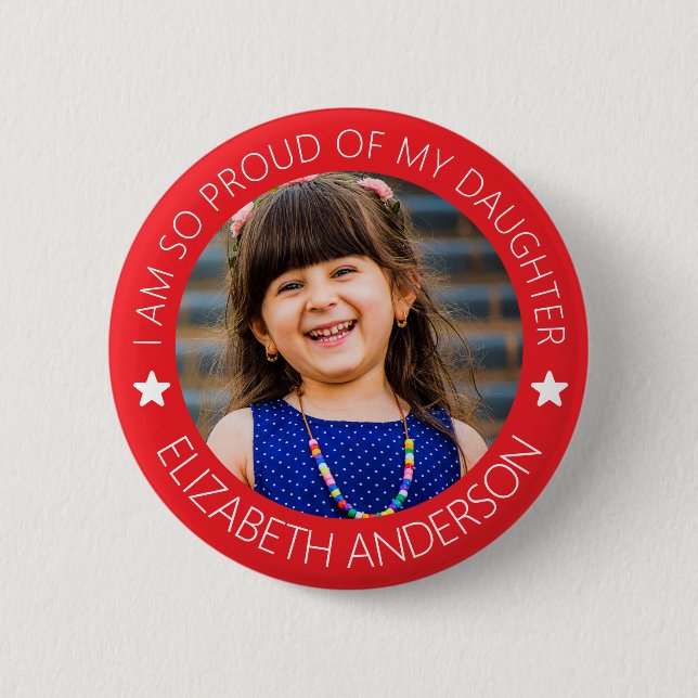 Personalisiertes Parteitag-Foto Button (Vorderseite)