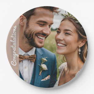 personalisiertes Party-Foto für benutzerdefinierte Pappteller