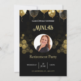 Personalisiertes Party für die Altersvorsorge Einladung