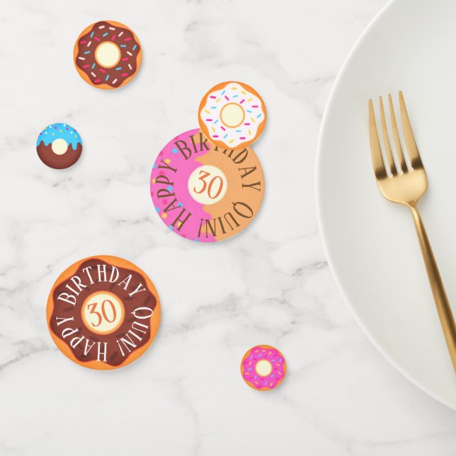 Personalisiertes Party von Donut Konfetti (Gruppe)