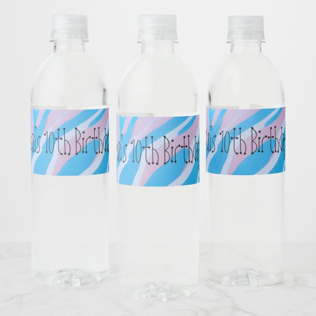 Personalisiertes Party Wasser Flaschen Etiketten (Flaschen)
