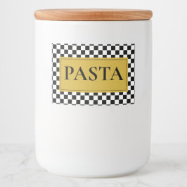 Personalisiertes Pasta Jar Label im klassischen St Lebensmitteletikett