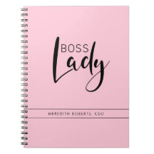 Personalisiertes Pastel Pink Boss Lady Logo