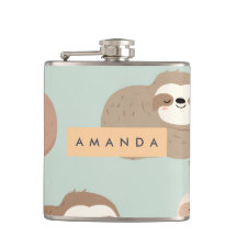 Personalisiertes Pastell-Adorable-Sloth-Muster