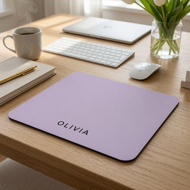 Personalisiertes Pastell-Lavendel Benutzername Mousepad (Von Creator hochgeladen)