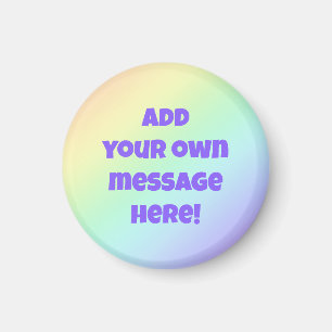 Personalisiertes Pastell-Rainbow-Magnet Magnet