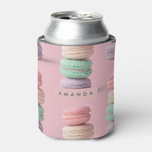 Personalisiertes Pastell-Regenbogen-Macaron-Vergnü Dosenkühler