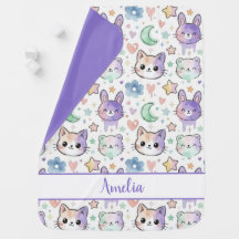 Personalisiertes Pastell Süßes Tier Kawaii Hase Ka