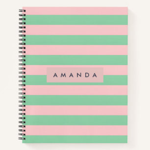 Personalisiertes Pastell- und Mandelblüten-Design Notizbuch