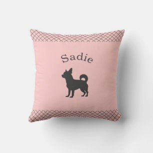 Personalisiertes Pastellrosa-Chihuahua-Kissen Kissen