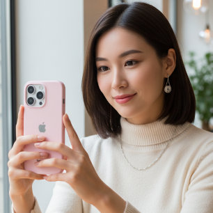 Personalisiertes Pastellrosa iPhone-Case mit indiv iPhone 16 Pro Hülle