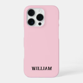 Personalisiertes Pastellrosa iPhone-Case mit indiv iPhone 16 Pro Hülle