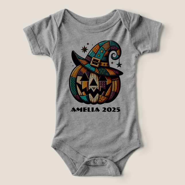 Personalisiertes Patchwork Pumpen Halloween (Design Vorderseite)