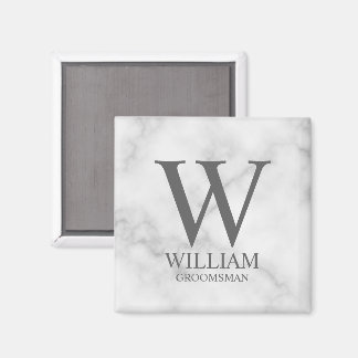 Personalisiertes Patenmonogramm & Name Magnet