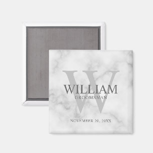 Personalisiertes Patenmonogramm & Name Magnet