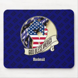 Personalisiertes Patriotic USA Gott segne Amerika Mousepad