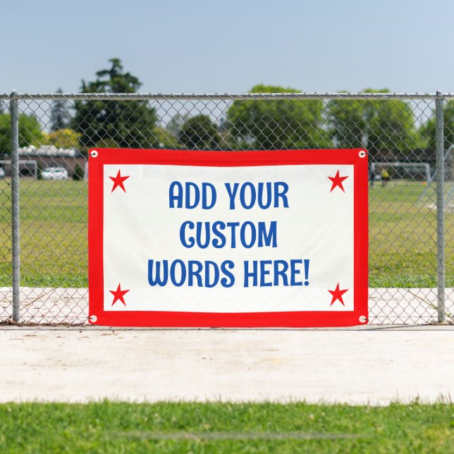 Personalisiertes Patriotisches Banner (Insitu)