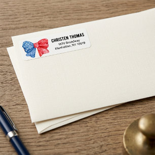 Personalisiertes Patriotisches Bogen-Adressetikett