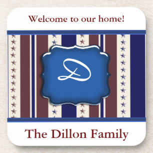 Personalisiertes Patriotisches Design Getränkeuntersetzer
