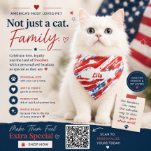 Personalisiertes Patriotisches Haustier Bandana - 