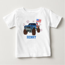 Personalisiertes Patriotisches Monster Truck Klein